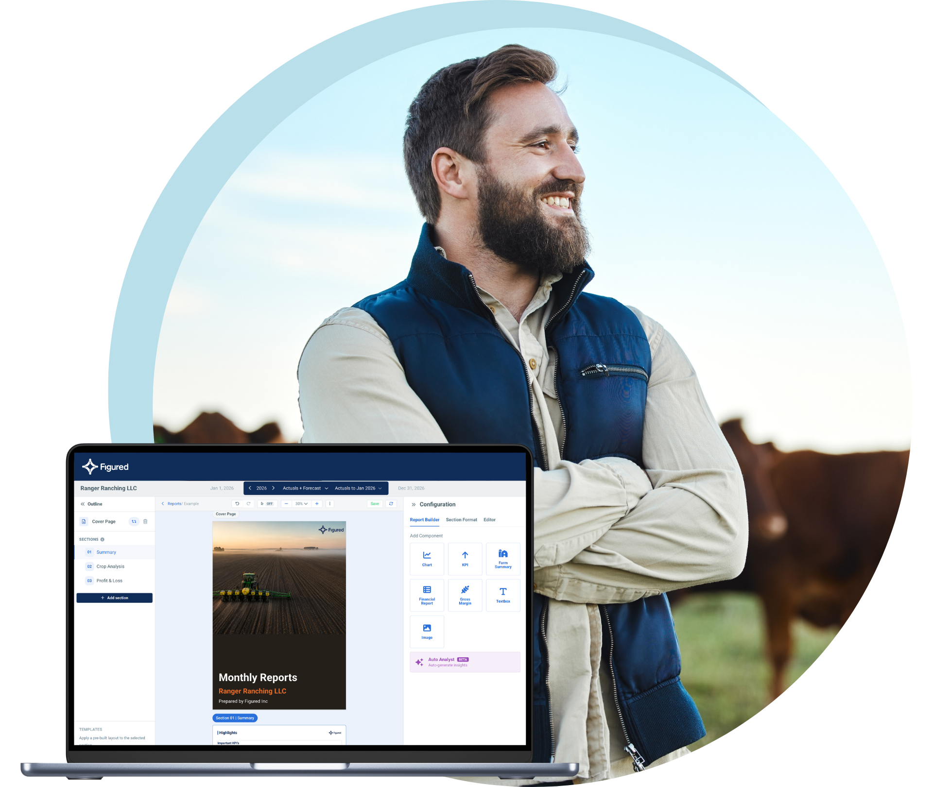 Reporting Studio screenshot - farmer advisor background-1