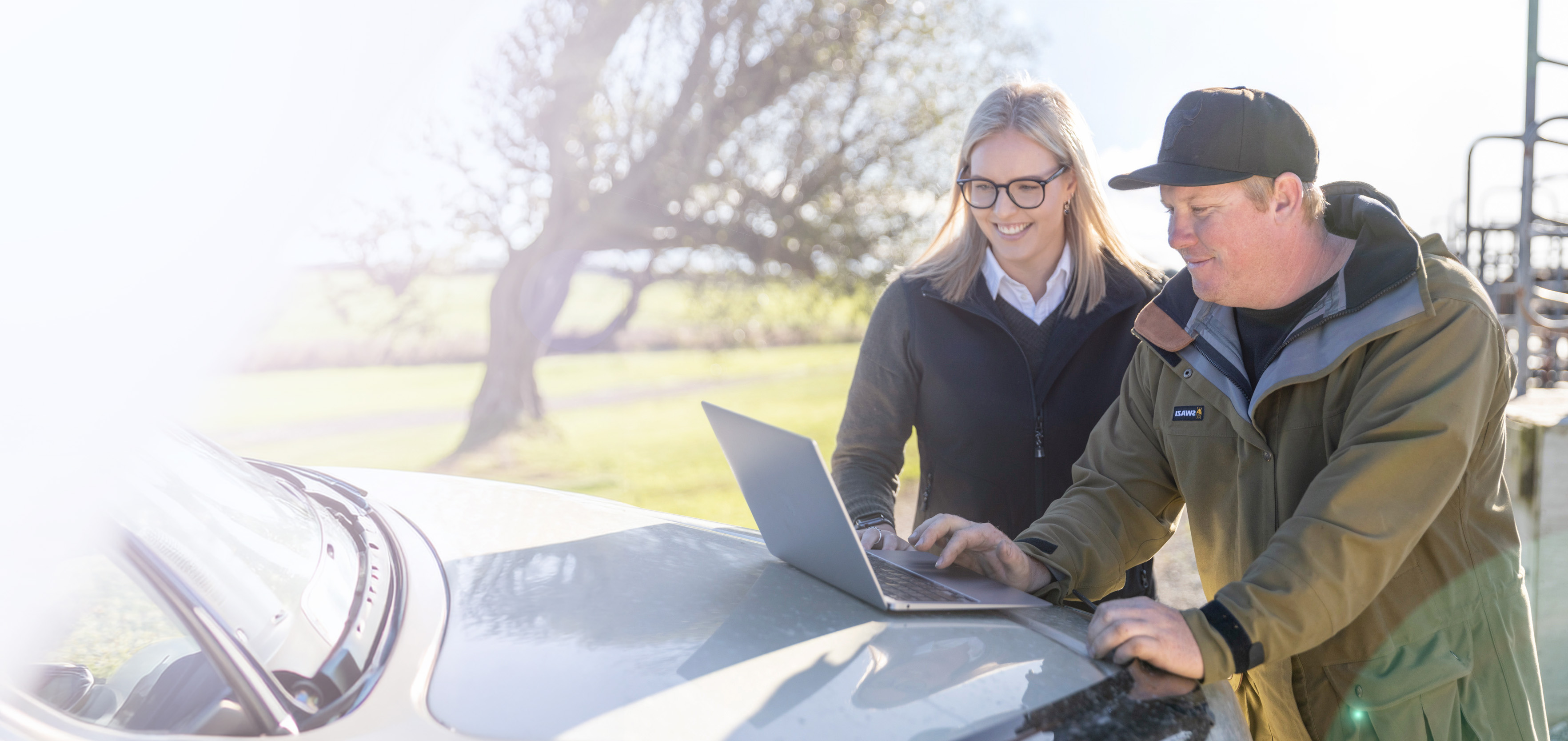Farm owners on a Canterbury dairy farm